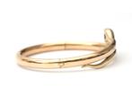 Aantieke 14 krt. roségouden slangen bangle armband, Sieraden, Tassen en Uiterlijk, Armbanden, Gebruikt
