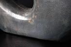 Handgemaakte vaas RING 40cm donkergrijs metalen decoratie, Ophalen of Verzenden, Nieuw