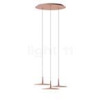 Vibia Skan Hanglamp LED 3-lichts, terracotta - Casambi, Huis en Inrichting, Lampen | Hanglampen, Verzenden, Nieuw