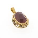 Gouden hanger met carneool (Hanger of bedel), Ophalen of Verzenden, Gebruikt, Goud, Overige merken