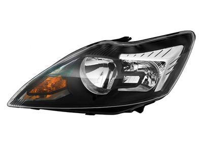 Ford Focus 2008-2011 Zwart/Chrome Koplamp Links (Koplampen), Auto-onderdelen, Verlichting, Nieuw, Verzenden