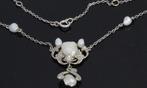 Ketting - 14 karaat Platina, Witgoud Diamant (Natuurlijk) -, Sieraden, Tassen en Uiterlijk