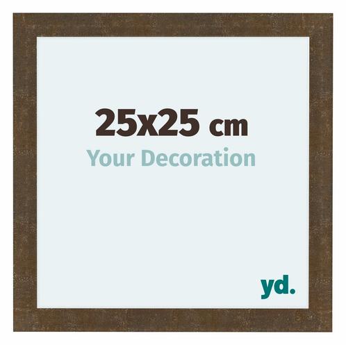 Fotolijst 25x25 cm - Goud Antiek - MDF - Como, Huis en Inrichting, Woonaccessoires | Lijsten, Nieuw, Verzenden