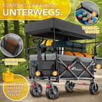 TRESKO® Opvouwbare bolderkar met dak, koelvak en zijrolluike, Verzenden, Zo goed als nieuw