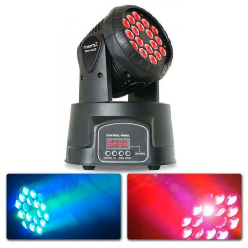 Retourdeal - BeamZ MHL108MK4 Compacte moving head 18x 3W RGB, Muziek en Instrumenten, Licht en Laser, Zo goed als nieuw, Verzenden