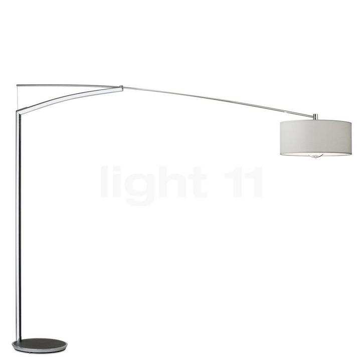 Vibia Balance Booglamp, chroom/scherm aluminium - 260 cm, Huis en Inrichting, Lampen | Vloerlampen, Nieuw, Verzenden