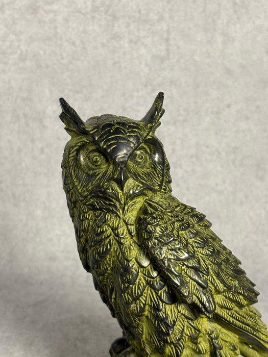 Beeld, Uil - 20 cm - Brons, Antiek en Kunst, Curiosa en Brocante