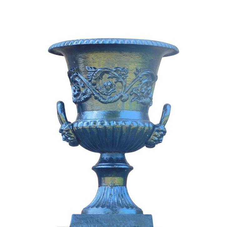 Tuinvaas gietijzer - 75 cm - zwart - Franse stijl klassiek, Tuin en Terras, Tuinvazen, Ophalen of Verzenden