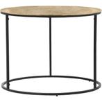 Bijzettafel - Livion Pado - Rond - 60cm - Zwart/Goud -, Ophalen of Verzenden, Nieuw, Overige materialen