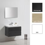 Badkamermeubelset Sanilux Trendline 80x47x50 cm Antraciet, Ophalen of Verzenden, Nieuw, Bad