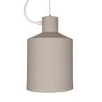 Hanglamp Modern Grijs Rond Wit Metaal - Scaldare Sacile, Huis en Inrichting, Lampen | Overige, Nieuw, Verzenden