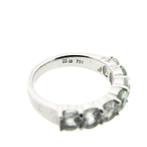 Tirisi witgouden ringen set met aquamarijn en diamanten;..., Sieraden, Tassen en Uiterlijk, Ringen, Gebruikt, Overige kleuren