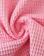 Wafel Katoen Roze, Hobby en Vrije tijd, Nieuw, Roze