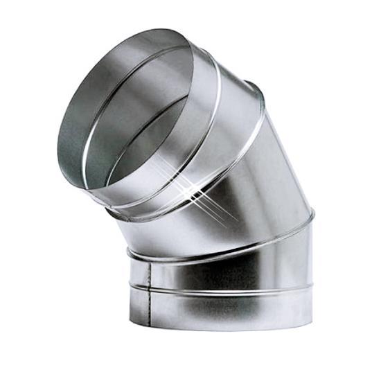 Bocht 60 graden 1120 mm, Doe-het-zelf en Verbouw, Ventilatie en Afzuiging, Nieuw, Verzenden