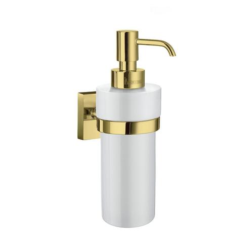 Zeepdispenser Smedbo House Wandmodel Porselein Glas met, Doe-het-zelf en Verbouw, Sanitair, Bad, Nieuw, Ophalen of Verzenden