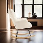 Schommelstoel Torve, gestoffeerd, gestikt patroon, houten sl, Verzenden, Nieuw