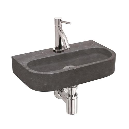 Hardstenen Fonteinset Matsu 37x23x8 cm, Doe-het-zelf en Verbouw, Sanitair, Overige typen, Nieuw, Chroom, Ophalen of Verzenden