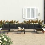 vidaXL 5-delige Tuinhoekbankenset met kussens aluminium en, Tuin en Terras, Tuinsets en Loungesets, Verzenden, Nieuw, Overige materialen
