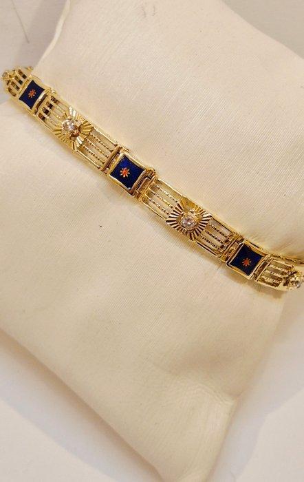 Armband - 18 karaat Geel goud - Jaren 70 - Als nieuw, Sieraden, Tassen en Uiterlijk, Armbanden