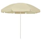 vidaXL Strandparasol 240 cm zandgeel, Tuin en Terras, Verzenden, Nieuw, 2 tot 3 meter, Strandparasol
