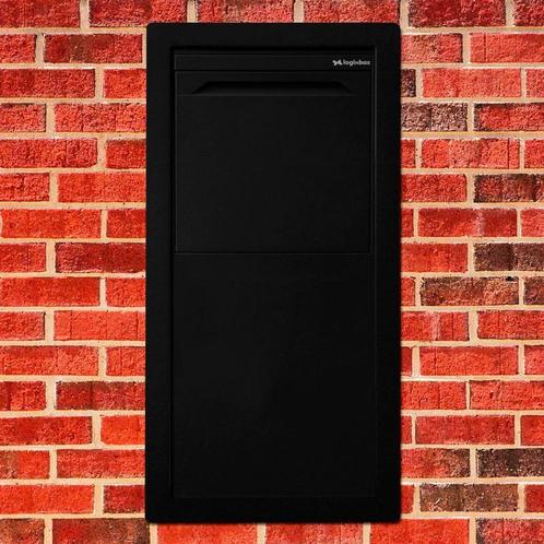 Logixbox Frontbox Uni Inbouw pakketbrievenbus achteruitname, Tuin en Terras, Brievenbussen, Nieuw, Verzenden