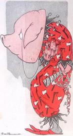 Spotprent over de Hitlergroet (lijst optie, Lithos), Verzenden