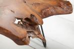 Massieve salontafel WILD 100cm teak massief houten, Ophalen of Verzenden, Nieuw