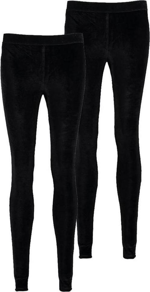 Zeeman - maat 38 - dames legging lang - zwart - 2 stuks, Kleding | Dames, Merkkleding | Broeken en Pantalons, Verzenden