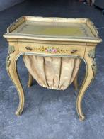 Bijzettafel - Hout, Textiel - Mobiele Toscaan, Antiek en Kunst