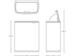 Brabantia Bo Touch Bin - Prullenbak - 60 liter - Soft-touch, Huis en Inrichting, Woonaccessoires | Prullenbakken, Verzenden, Zo goed als nieuw