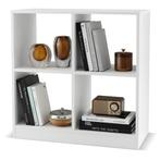 Boekenkast met 4 Vakken Kubusrekstaand Rek voor Slaapkamer W, Nieuw, Verzenden