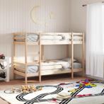 vidaXL Stapelbed massief grenenhout 75x190 cm, Verzenden, Nieuw, Bruin, Hout