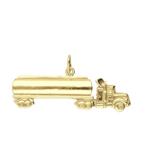 Gouden Vrachtwagen XL kettinghanger, Sieraden, Tassen en Uiterlijk, Kettinghangers, Verzenden