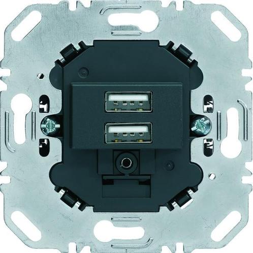Hager Berker 230V 2-polige USB-laadcontactdoos 3A Mat, Doe-het-zelf en Verbouw, Elektra en Kabels, Overige typen, Nieuw, Verzenden