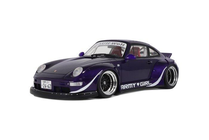 GT Spirit 1:18 - Modelauto - Porsche 911 993 RWB Army Girl -, Hobby en Vrije tijd, Modelauto's | 1:5 tot 1:12