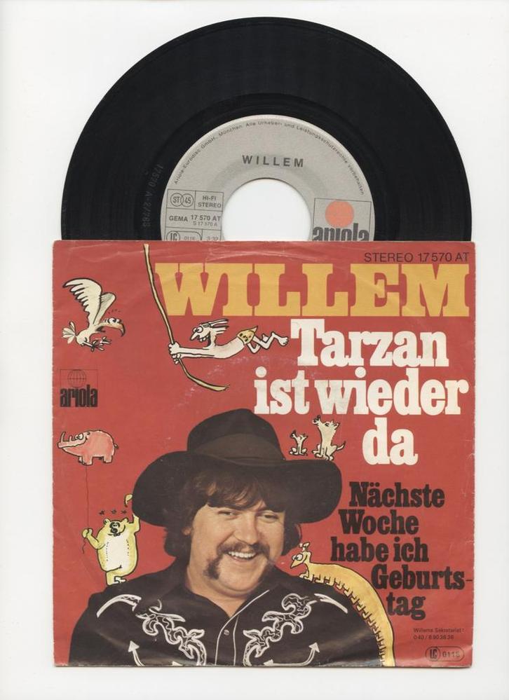 Willem – Tarzan Ist Wieder Da / Nächste Woche Habe Ich Gebur, Cd's en Dvd's, Vinyl Singles, Ophalen of Verzenden