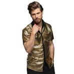 Disco Shirt Geblokt Diamond Goud Heren, Kleding | Heren, Ophalen of Verzenden, Nieuw