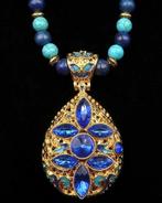 Lapis lazuli - Howlite turquoise - boeddhistische ketting -