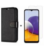 Screenprotector + Bookcase - Galaxy S23 Ultra -Zwart, Telecommunicatie, Verzenden, Nieuw