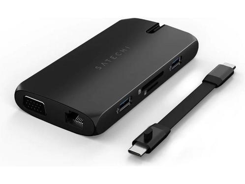 Satechi USB-C On-the-Go Multiport Adapter - HDMI VGA USB-A, Huis en Inrichting, Woonaccessoires | Overige, Zo goed als nieuw, Verzenden