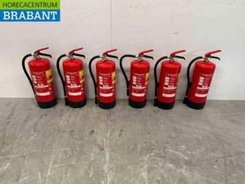 6 Stuks brandblussers brandblusser schuimblusser beschikbaar voor biedingen