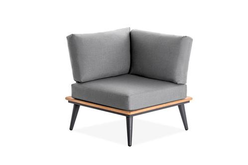 Niehoff Serra hoekmodule inclusief kussens - Zwart, Tuin en Terras, Tuinmeubel-accessoires, Nieuw, Ophalen of Verzenden