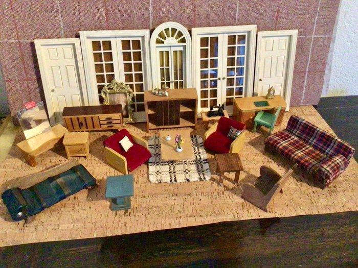 Handgemaakt - Poppenhuis - 1950-1960 - Duitsland, Antiek en Kunst, Antiek | Speelgoed