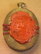 Reliekhouder - Brons, Glas, Textiel - 1800-1850 - Santa