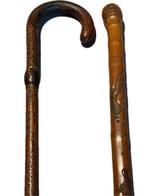 Wandelstok (2) - 1 in een metalen legering en 1 wandelstok