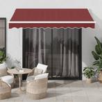 vidaXL Luifel handmatig uittrekbaar 300x250 cm bordeauxrood, Tuin en Terras, Zonneschermen, Verzenden, Nieuw