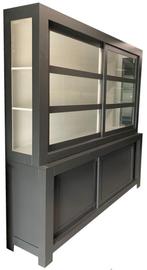 Buffetkast antraciet - Rucphen 220cm, Huis en Inrichting, Kasten | Buffetkasten, Ophalen of Verzenden, Nieuw