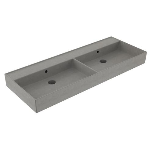 Wastafel Sanilux Edge Keramiek 120 Dubbele Wasbak 0, Doe-het-zelf en Verbouw, Sanitair, Overige typen, Nieuw, Ophalen of Verzenden