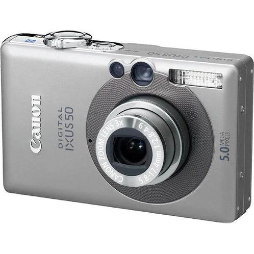 Canon Digital IXUS 50 Digitale Compact Camera - Zilver (In d, Audio, Tv en Foto, Fotocamera's Digitaal, Zo goed als nieuw, Verzenden