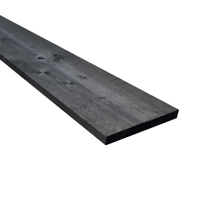 Vuren steigerplank zwart geïmpregneerd 30x195x1000mm, Doe-het-zelf en Verbouw, Hout en Planken, Nieuw, Vuren, Ophalen of Verzenden